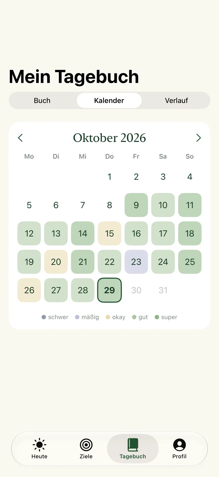 Kalender – Jeder Tag in der Farbe deiner Stimmung.